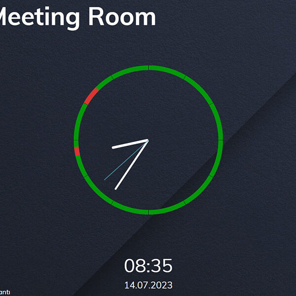 Toplantı Odası Bilgilendirme Sistemleri Ara Yüz Tasarım Örnekleri