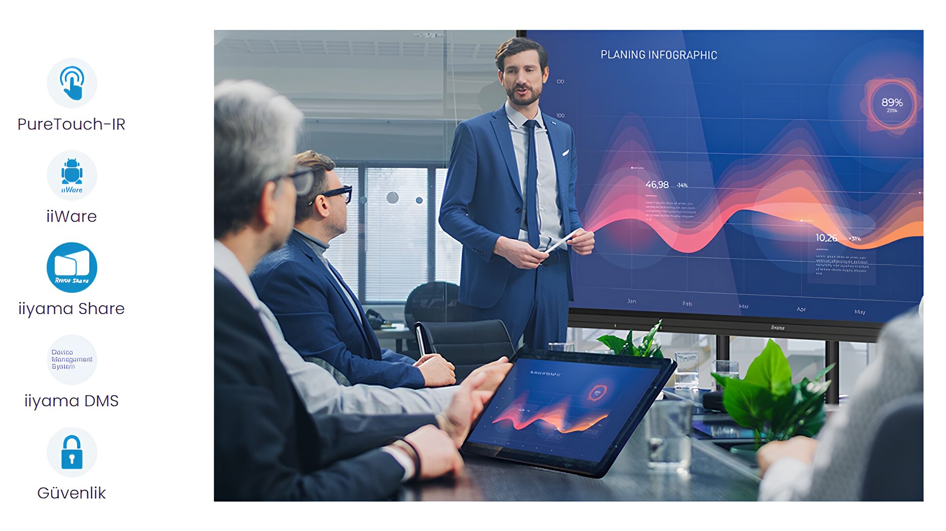 PROLITE TE9812MIS-B3AG 98 INCH AKILLI TAHTA